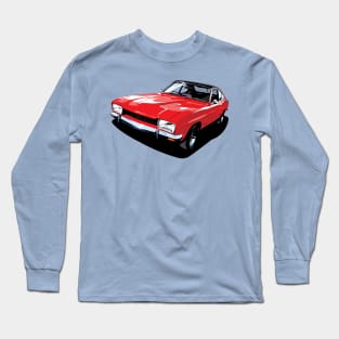 British Ford Capri in red Long Sleeve T-Shirt